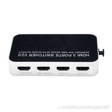 HDMI Switch/Supports 4-way Input HDMI Signal and Way Output HDMI Signal